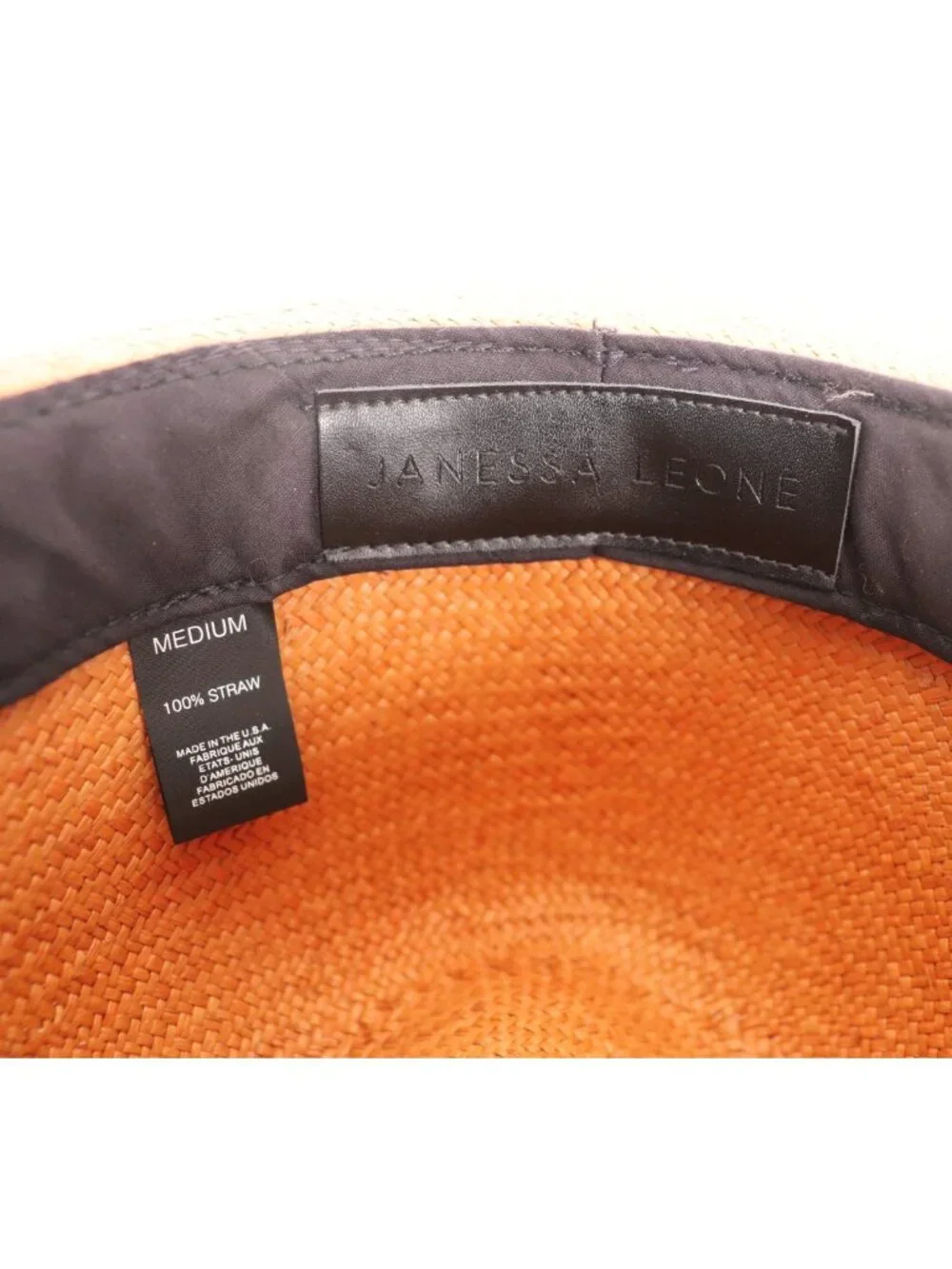 Janessa Leone Panton Short Brim Panama Straw Hat